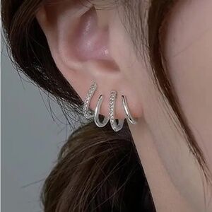 New Claws Triple Stud Earrings